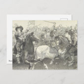 Prinz Rupert bei der Schlacht von Edgehill Postkarte (Vorne/Hinten)