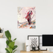 Prinz Souci über den Fan von Kay Nielsen Poster (Heimbüro)