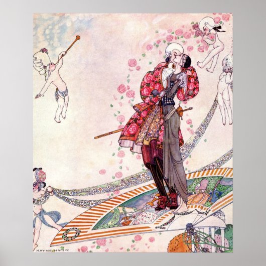 Prinz Souci über den Fan von Kay Nielsen Poster (Vorne)