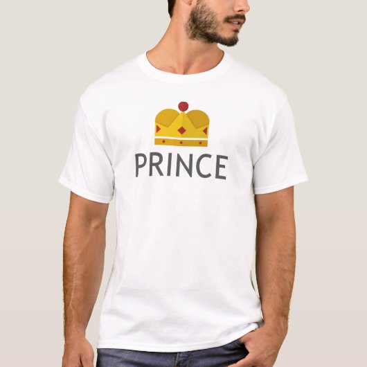 Prinz und Prinzessin Couple T-Shirt (Vorderseite)