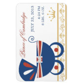 Prinz von Cambridge Royal Baby Flat Magnet (Vertikal)
