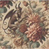 Prinz von Pranks - gotisches Blumenkissen Aufkleber (Vorderseite)