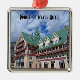 Prinz von Wales-Hotel Waterton Seen Silbernes Ornament