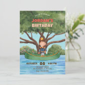 Prinz Wasserfarbe Einladung (Stehend Vorderseite)