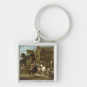 Prinz William der Orange mit Jägern Schlüsselanhänger