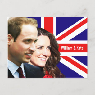 Prinz William & Kate Postcard Postkarte