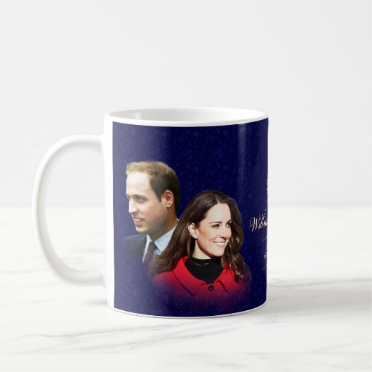 Prinz William u. Catherine-Tasse Kaffeetasse (Links)