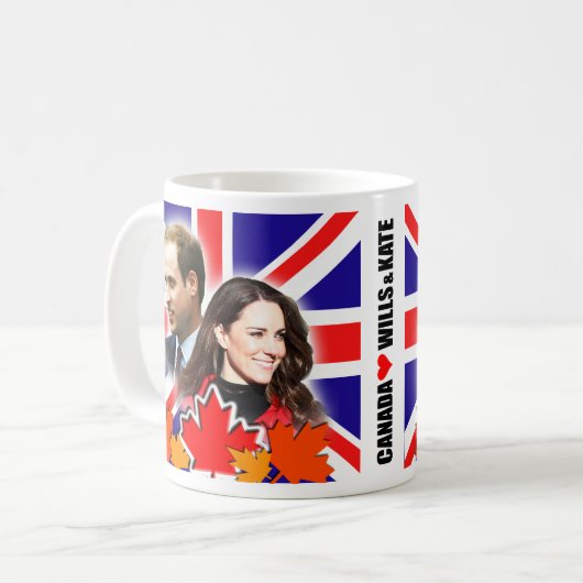 Prinz William u. Kate Kanada Tasse (Vorderseite Links)