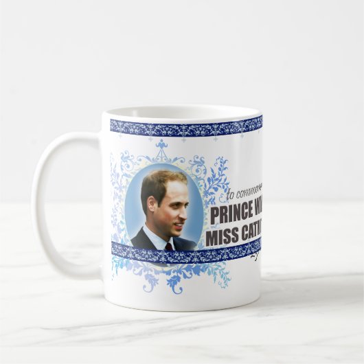 Prinz William u. Kate Middleton königliche Kaffeetasse (Links)