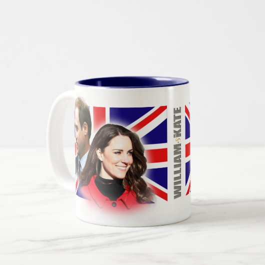Prinz William u. Kate Middleton Tasse (Vorderseite Links)
