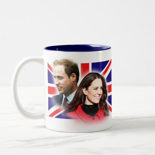 Prinz William u. Kate Middleton Tasse (Links)