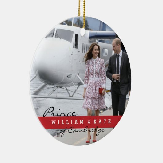 Prinz William und Catherine Keramik Ornament (Rechts)