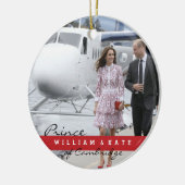 Prinz William und Catherine Keramik Ornament (Links)
