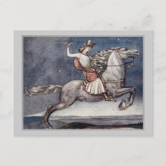 Prinz wirft Spear Postkarte (Vorderseite)