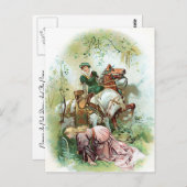 Prinzen in rosa Kleid Postkarte (Vorne/Hinten)