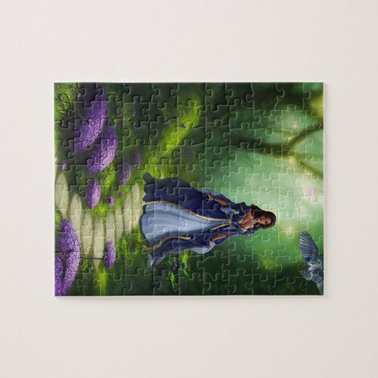 Prinzen schlendern durch verzauberten Wald Puzzle (Horizontal)