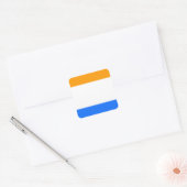 Prinzenflagge Quadratischer Aufkleber (Umschlag)