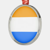 Prinzenflagge Silbernes Ornament (Links)