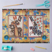 PRINZESS PENTHESILEA UND BLAUE KNIGHEIT AUF DEM RÜ SEIDENPAPIER (Basteln)