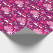 Prinzessenburg und einziger Regenbogen Geschenkpapier (Ecke)