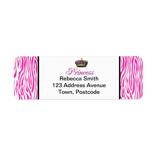 Prinzessenkrone in heißen rosa (Vorne)