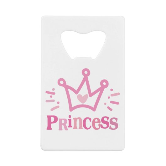 Prinzessenkrone, Tiara Geldbeutel Flaschenöffner (Vorderseite)