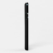 Prinzessenkrone und Edelsteine konfetti auf schwar Case-Mate iPhone Hülle (Hinten/Rechts)