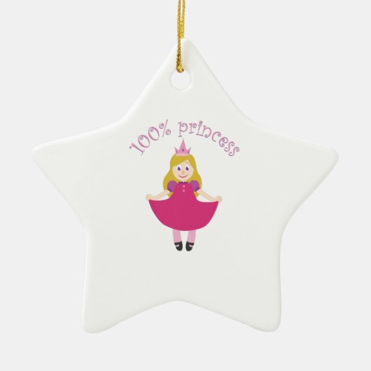 Prinzessin 100% keramik ornament (Vorne)