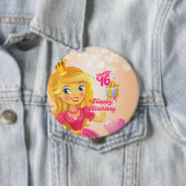 Prinzessin 16. Geburtstag Button (Beispiel)