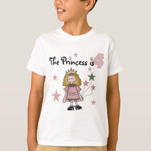 Prinzessin 4. Geburtstagsgeschenke T-Shirt