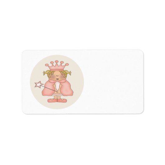 Prinzessin Adressaufkleber (Vorne)