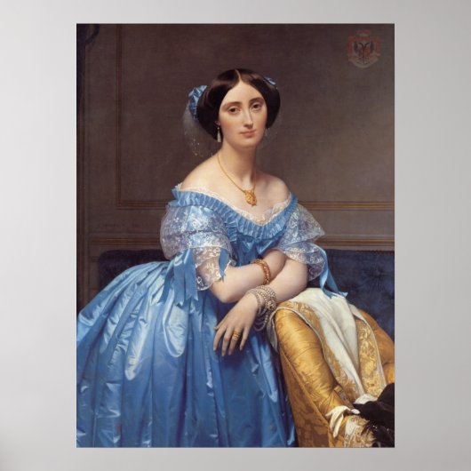 'Prinzessin Albert de Broglie' Poster (Vorne)