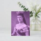 Prinzessin Alexandra von Dänemark in Lavendel Postkarte (Stehend Vorderseite)