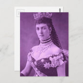 Prinzessin Alexandra von Dänemark in Lavendel Postkarte (Vorne/Hinten)