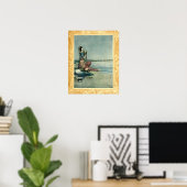 Prinzessin am Meer von Heath Robinson Poster (Heimbüro)