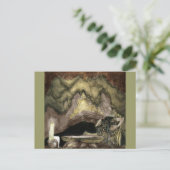 Prinzessin am Tisch mit Troll Postkarte (Stehend Vorderseite)