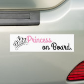 "Prinzessin an Bord" Autoaufkleber (Auf Auto)