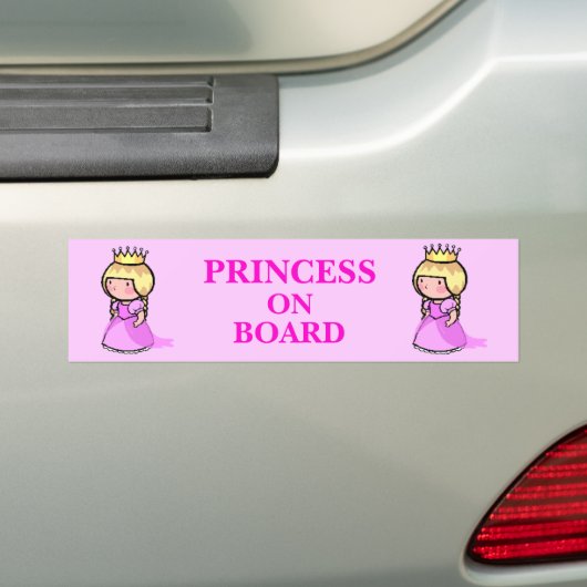 Prinzessin an Bord Autoaufkleber (Auf Auto)