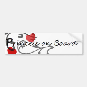 Prinzessin an Bord Sticker2 Autoaufkleber