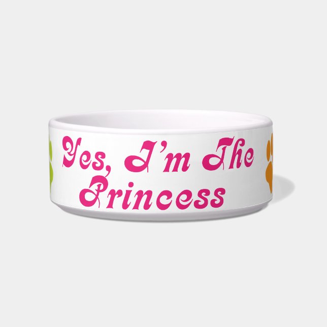 Prinzessin Attitude Pet Dish Gift Napf (Vorderseite)