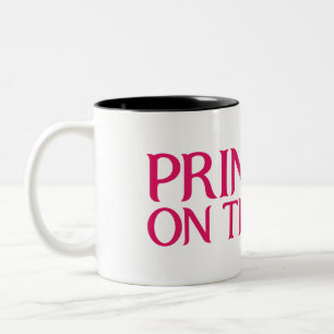 Prinzessin auf der LaufTasse Zweifarbige Tasse