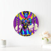 Prinzessin auf der Prowl - Ken Gage Art Große Wanduhr (Zuhause)