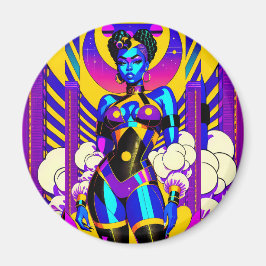 Prinzessin auf der Prowl - Ken Gage Art Magnet