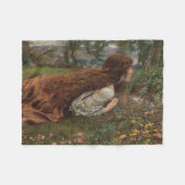 Prinzessin aus der Schule (von E.R. Hughes) Fleecedecke (Vorderseite (Horizontal))