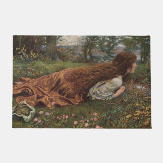 Prinzessin aus der Schule (von E.R. Hughes) Fußmatte (Vorderseite)