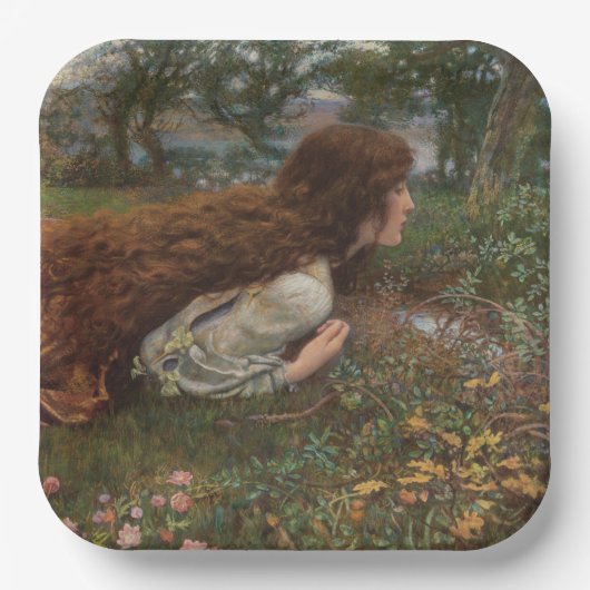 Prinzessin aus der Schule (von E.R. Hughes) Pappteller (Vorderseite)