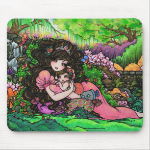 Prinzessin Baby Fantasy Garden durch Hannah Lynn Mousepad