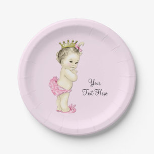 Prinzessin Baby Shower Pappteller