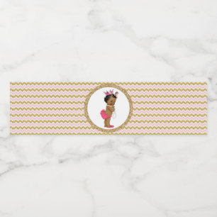 Prinzessin Baby Shower Wasserflaschen Etiketten