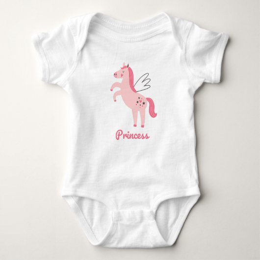 Prinzessin Baby Strampler (Vorderseite)